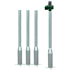 Kit de 4 colonnes de ventilation pour céréales avec ventilateur - MARTIN LISHMAN