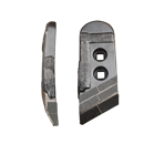 Pointe Gauche avec plaquettes carbure, plaquette latérale, rechargement et plaquettes arrière KVERNELAND 63090 adaptable