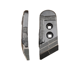 Pointe Gauche avec plaquettes carbure, plaquette latérale, rechargement et plaquettes arrière KVERNELAND 63090 adaptable