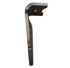 Dent de herse rotative Gauche 3 plaquettes carbure avec rechargement, fixation rapide FALC 541107 adaptable