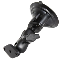 Support ventouse complet - platine losange + bras court Ø 2,54 cm | RAM