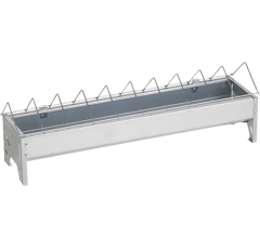 Mangeoire en acier galvanisé 50 x 7 cm pour poussins - CHICK'A