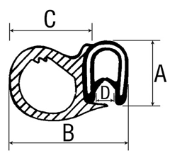 Dichtgummi für Landmaschinenscheibe CASE IH|FENDT|JOHN DEERE Nachbau