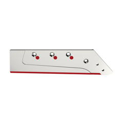 Dent de herse rotative Droite 3 plaquettes carbure KUHN 52539400 adaptable - BlackSteel©