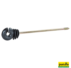 Lot de 10 isolateurs annulaires à distance sur tige métallique 18 cm - PATURA