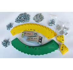 Kit-lames de scie pour JOHN DEERE LCA790404 adaptable - Blacksteel©