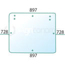Vitre arrière pour machine agricole FIAT 5154756 adaptable