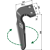 Dent Droite pour herses rotatives ALPEGO D06701 adaptable - Blacksteel©