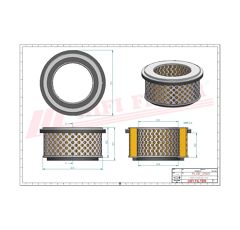 Filtre à air sécurité adaptable HIFI FILTER SA308
