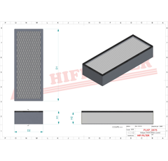 Filtre à air adaptable HIFI FILTER SC40123