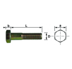Vis hexagonales Classe 10.9 filetage 18x60