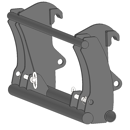 Interface d'accroche pour chargeur frontaux QUICKE N°3/EURO adaptable
