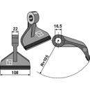 Marteau pour broyeur 108x22mm renforcé FERRI 901134 Adaptable Blacksteel©