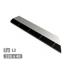 Mise Droite à souder carbure TOUTES MARQUES 226x40 mm adaptable