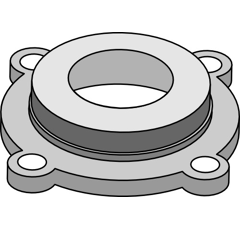 Couvercle 30 x 30 mm pour déchaumeur adaptable