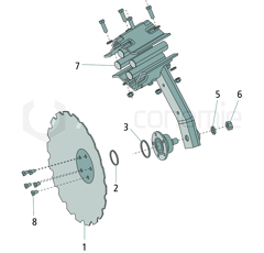Boulon pour déchaumeur KVERNELAND AC631335 adaptable