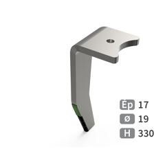 Dent de herse rotative Gauche 3 plaquettes carbure avec rechargement AMAZONE 6575300 adaptable