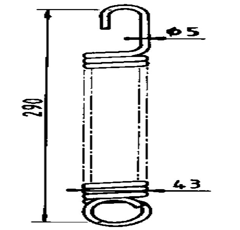 Heuwenderfeder JOHN DEERE VP 1401 - Nachbau