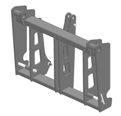 Interface d'accroche pour relevage 3pts 3PTS CAT2/ JCB adaptable