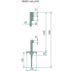 Piquet en plastique avec œillet