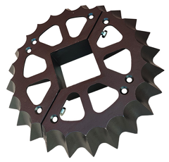 Rueda dentada Ø 560 mm para rodillo GÜTTLER 75440020 adaptable