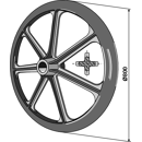 Packerring Ø 800 x 150 mm Nachbau  