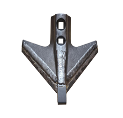 Aileron triangulaire avec plaquettes carbure et rechargement KONGSKILDE 105000584 adaptable