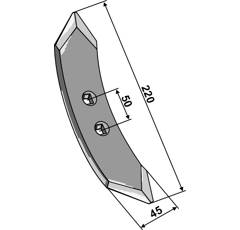 Soc 220 x 7 mm adaptable - Blacksteel©