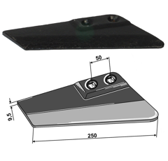 Flügelschar - rechts FSM420R 