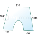 Windschutzscheibe für Landmaschine VALTRA-VALMET 33118200 - Nachbau