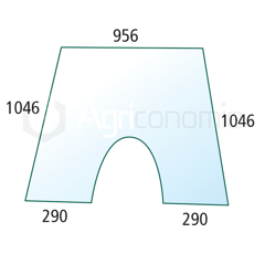 Windschutzscheibe für Landmaschine VALTRA-VALMET 33118200 - Nachbau