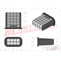 Filtre à air sécurité adaptable HIFI FILTER SA17725