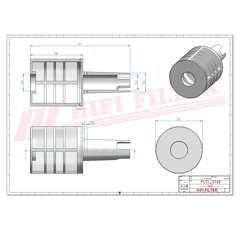 Filtre à gasoil adaptable HIFI FILTER SN25091