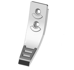 Scharspitze aus Hartmetall 255 x 80 mm für Grubber Nachbau