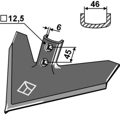Gänsefußschar 330mm - Mehrere Marken