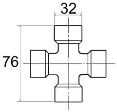 Croisillon 32x76 w2400 8h gr/central