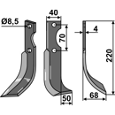 Fräsmesser Rechts 220 x 40 Fort Nachbau