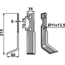 Rotorzinken,  A Links 215 x 35 Simon Nachbau