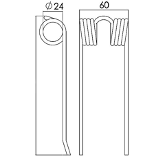 Dent pick-up KRONE gw328 adaptable 9381480