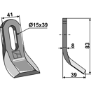 Fléau 83 mm pour broyeur SPEARHEAD 7770725 adaptable