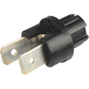 Lampenfassung, 2 polig, KunststoffFlachsteckanschlüsse, für Lampenart T5 W1,2W,Durchmesser 9,5mm, Sockelausführung W2x4.6d Herth + Buss 85785038