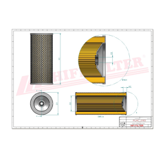 Filtre hydraulique adaptable HIFI FILTER SH54661