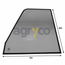 Vitre de portesupérieure - gaucheâ -â plateâ -â teintée pour téléscopique JCB 827/30536 adaptable