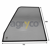 Vitre de portesupérieure - gaucheâ -â plateâ -â teintée pour téléscopique JCB 827/30536 adaptable