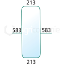 Pare-brise inférieur D/G machine agricole FIAT - FORD 5108667 adaptable