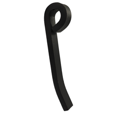 Fléau pour broyeur 168,5x20mm KVERNELAND A137177600 adaptable - Blacksteel©