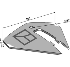 Aileron Hi-Lift 10 mm P10411 adaptable - BlackSteel©