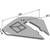Aileron Hi-Lift 10 mm P10411 adaptable - BlackSteel©