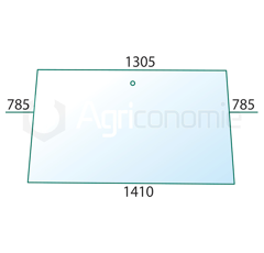 Pare-brise pour machine agricole FENDT 275500210100 adaptable