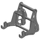 Interface d'accroche pour télescopique 3 PTS CAT 3 adaptable